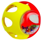 Funskool Giggles - Baby Action Ball, Activity Rattle Ball For Kids, Multicolour, 12 Months & Above, Infant And Preschool Toys, 1 Pcs