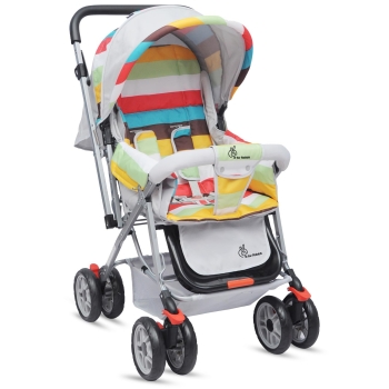 R for Rabbit Premium Chocolate Ride Stylish Baby Stroller and Pram for Baby, Kids, Infants, Newborn, Boys & Girls of 6 Months to 3 Years  (Rainbow) 1