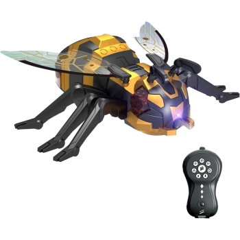 Bhavenu Remote ControlFlying Bee, Realistic Robot Flying Bee with Spray/Lights/Music Effect, Kids Wireless Remote Control Toy, Gifts for 8 9 10 11 12 Year?