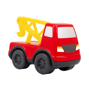 Giggles Funskool - Mini Vehicles Tow Truck, Multicolour Push and Go Construction Vehicle, Develops Motor Skills, 12 Months & Above, Infant and Preschool Toys