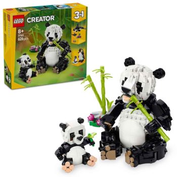 LEGO Creator 3in1 Wild Animals: Panda Family Toy Playset 31165 Building Blocks Toys for 8+ Gift for Boys and Girls