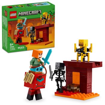 LEGO Minecraft The Nether Lava Battle Gamer Toy for Kids 21266 Building Blocks Toys for 6+ Gift for Boys and Girls