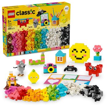 LEGO Classic Creative Happy Box Colorful Building Bricks Toy 11042 Building Blocks Toys for 5+ Gift for Boys and Girls