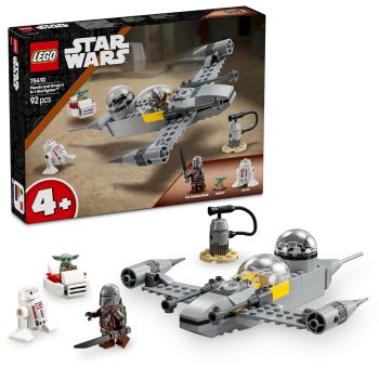 LEGO Star Wars Mando and Grogu?s N-1 Starfighter Building Toy 75410 Building Blocks Toys for 4+ Gift for Boys and Girls