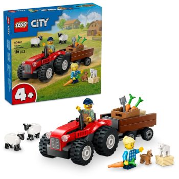 LEGO City Red Farm Tractor with Trailer & Sheep Toy, Playset for Kids 60461 Building Blocks Toys for 4+ Gift for Boys and GirlsVisit the LEGO Store