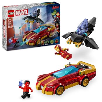 LEGO Marvel Iron Man Car & Black Panther vs. Red Hulk Buildable Playset 76310 Building Blocks Toys for 7+ Gift for Boys and Girls