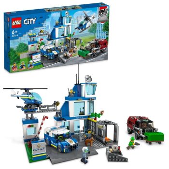 LEGO City Police Station 60316 Building Kit for Kids Aged 6 and up