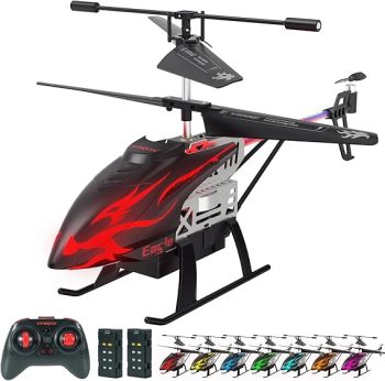 Remote Control Helicopter for Kids with 30-Minute Flight Time, LED Light Effects, Altitude Hold, One-Key Takeoff/Landing, for Boys and Girls Ages 6+, Perfect Christmas and Birthday Gifts