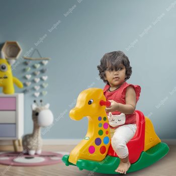 Baybee Baby Rocking Chair Horse for Kids/Toddlers/Baby Chair for Kids | Horse Ride-on Toy/Rocker Indoors Outdoors for 12 Months-3 Years Boys and Girls (Jumbo Rocker Giraffe)