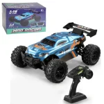 Heattack RC Cars,40+KM/H Speed 4WD 1:18 Scale Electric Waterproof Truggy Remote Control Off Road Monster Truck with Rechargeable Batteries Toys for Kids and Adult, Multi Color (Sports Truck)