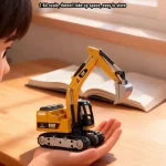 TRASPED HG4-413 1:64 Scale Mini RC Excavator | Alloy Bucket | 270° Rotation | App Control | Lights & Sound